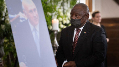 Cyril Ramaphosa la ceremonia dedicata fostului președinte Klerk