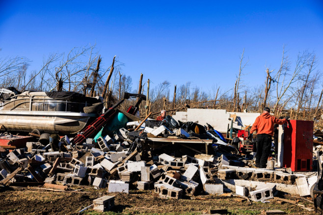 Deadly Tornados Leave Path Of Destruction Through Kentucky, Dawson Springs - 12 Dec 2021