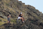 PREMIUM EXCLUSIVE: *NO WEB UNTIL 1230PM EST 23RD DEC* Jeff Bezos and Lauren Sanchez enjoy some PDA while hiking during a winter vacation in St-Barts