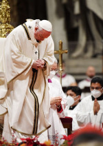 Pope Francis Celebrates Christmas Eve Mass at the Vatican, Vatican City - 24 Dec 2021