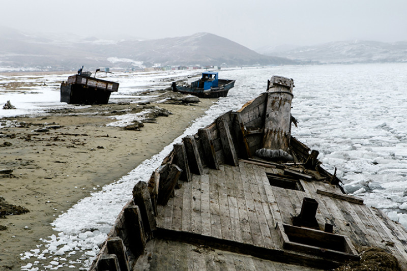 Flotila-fantomă din Coreea de Nord eșuată de-a lungul coastei rusești