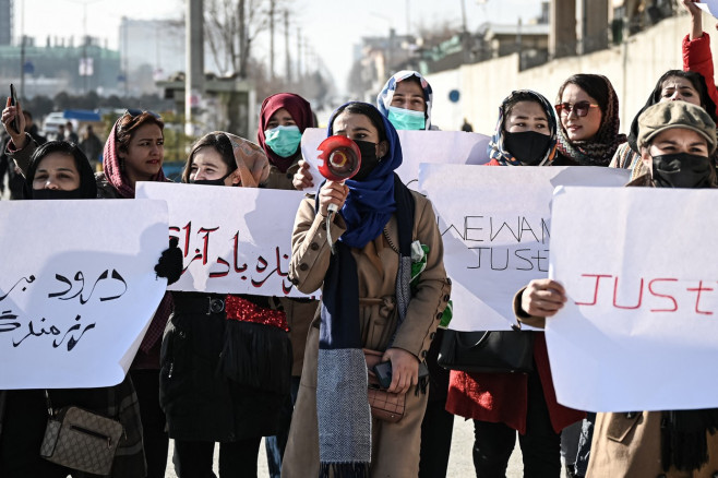 protest femei kabul
