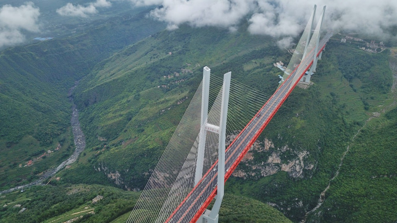 CHINA-GUIZHOU-BEIPANJIANG BRIDGE-AERIAL VIEW (CN)