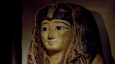 Masca mortuară a mumiei faraonului Amenhotep I