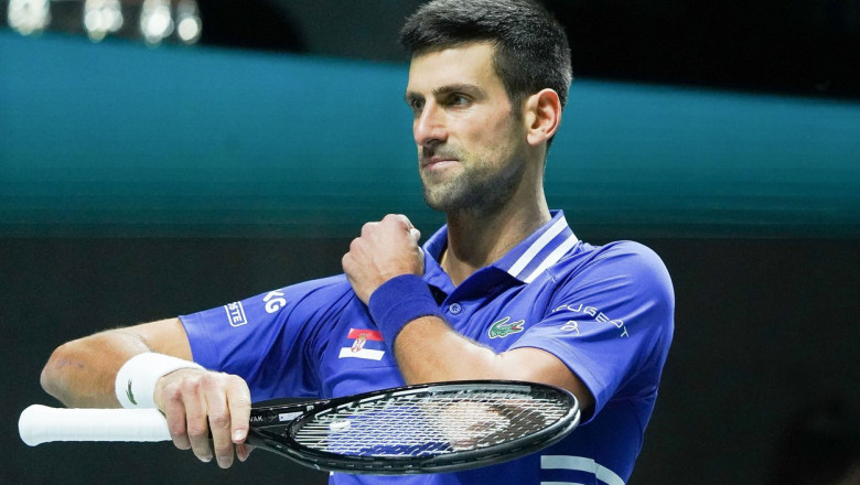 Novak Djokovici, trist pe terenul de tenis
