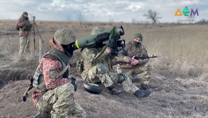 Armata ucraineană a efectuat exerciții cu rachete americane antitanc în apropierea regiunii separatiste din estul țării