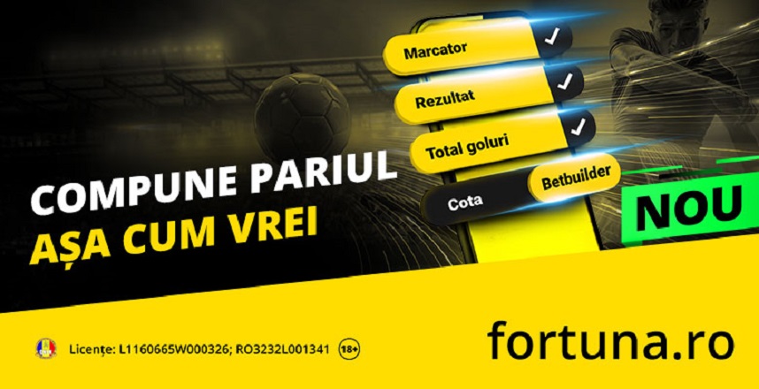 (P) Câte pariuri din meci pui pe 1 bilet la Fortuna? Câte vrei