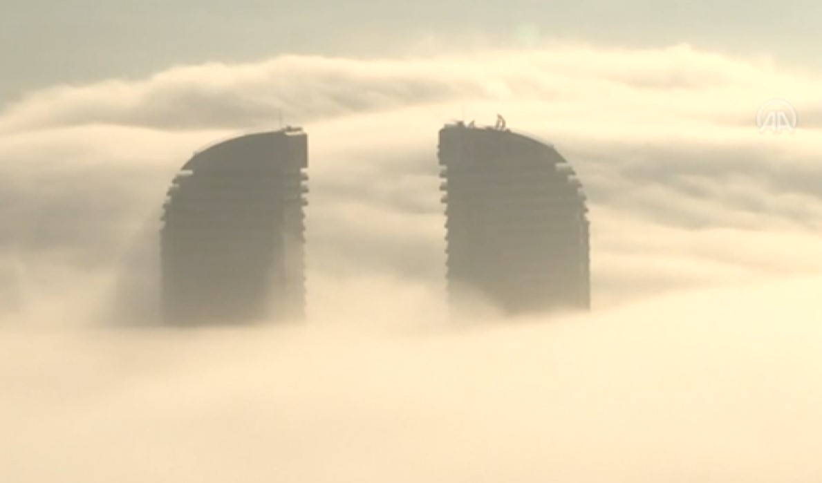 VIDEO. Imagini spectaculoase din capitala Turciei. Cum arată Ankara învăluită în ceață