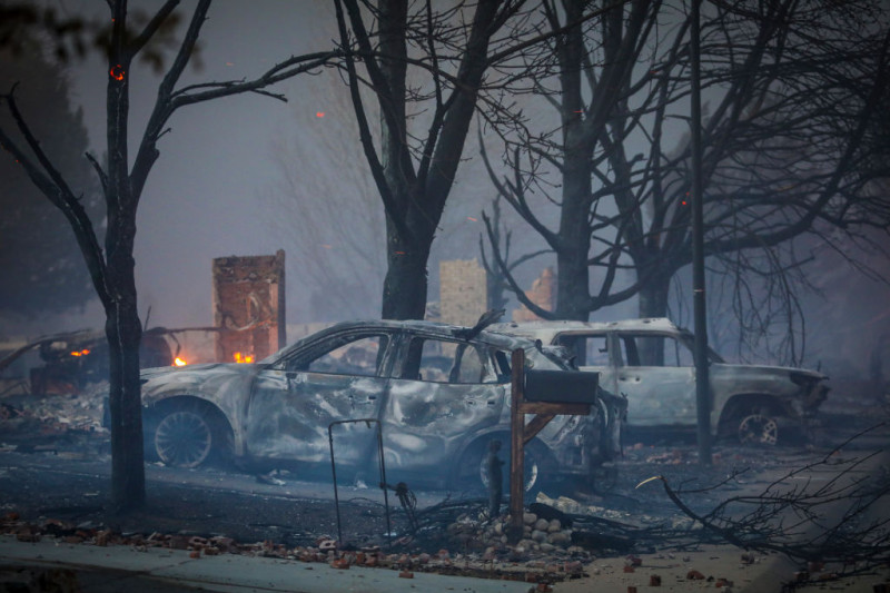 Sute de case au fost complet distruse de un incendiu uriaș, în Colorado FOTO: Getty Images