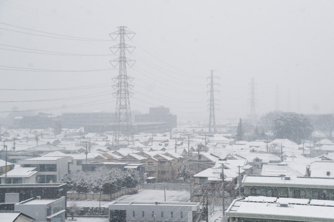 Heavy Snowfall in Tokyo for first time in 2022