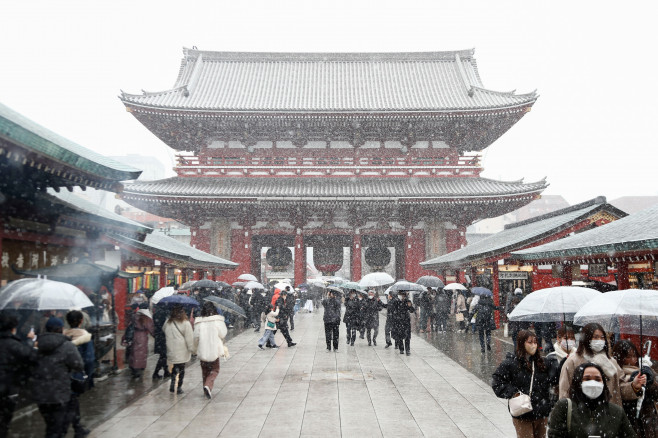 Heavy Snowfall In Tokyo For First Time In 2022