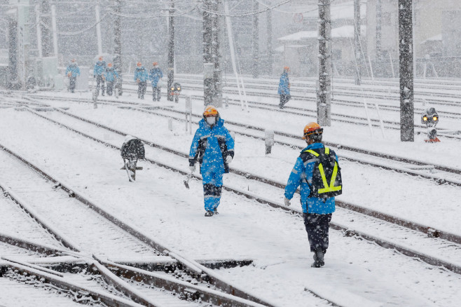 Heavy Snowfall In Tokyo For First Time In 2022