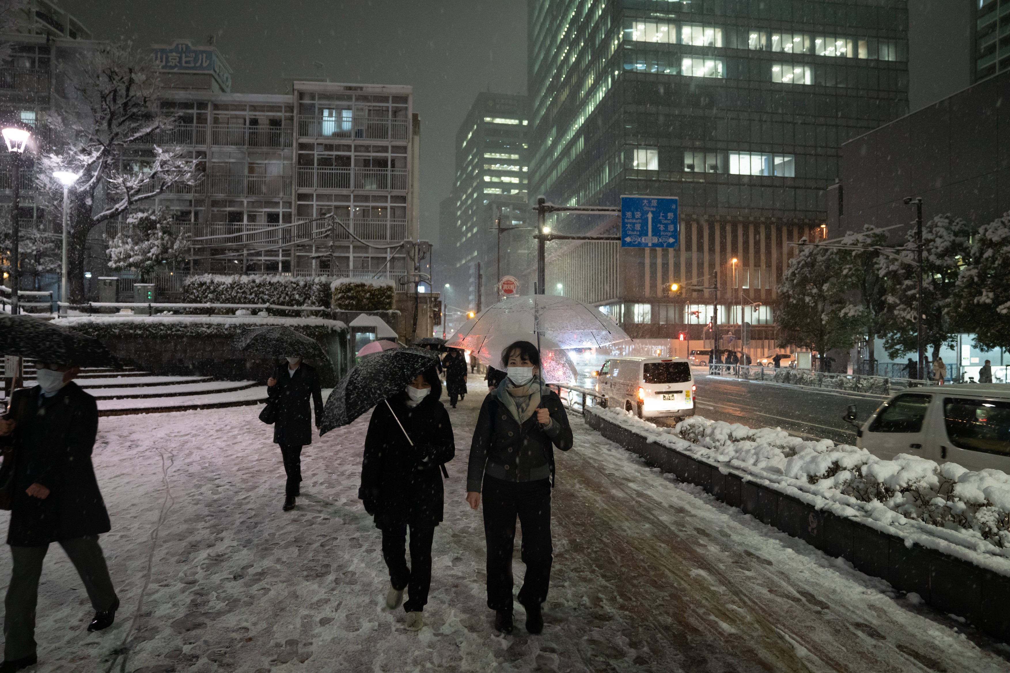 Cum arată Tokyo după o ninsoare neobișnuită. Oamenii au spus că foarte rar au văzut așa ceva