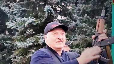 President of Belarus Alexander Lukashenko. Telephoto 24.08.