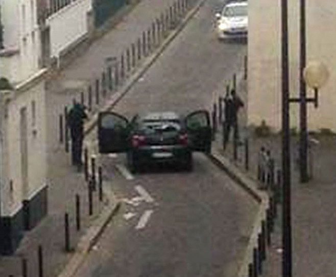Shooting at the offices of Charlie Hebdo magazine, Paris, France - 07 Jan 2015