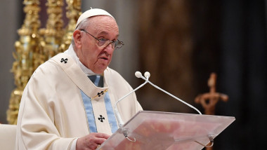 Papa Francisc a susținut o predică de Anul Nou.