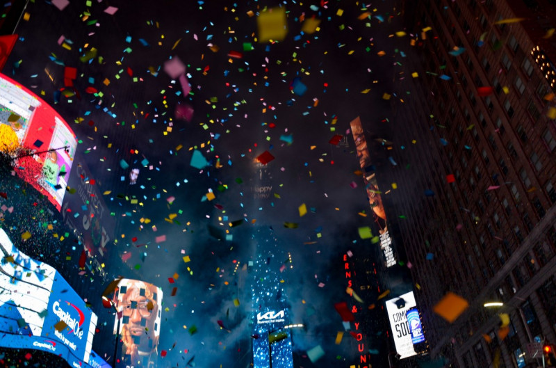 Times Square New Year's Eve, New York, United States - 01 Jan 2022