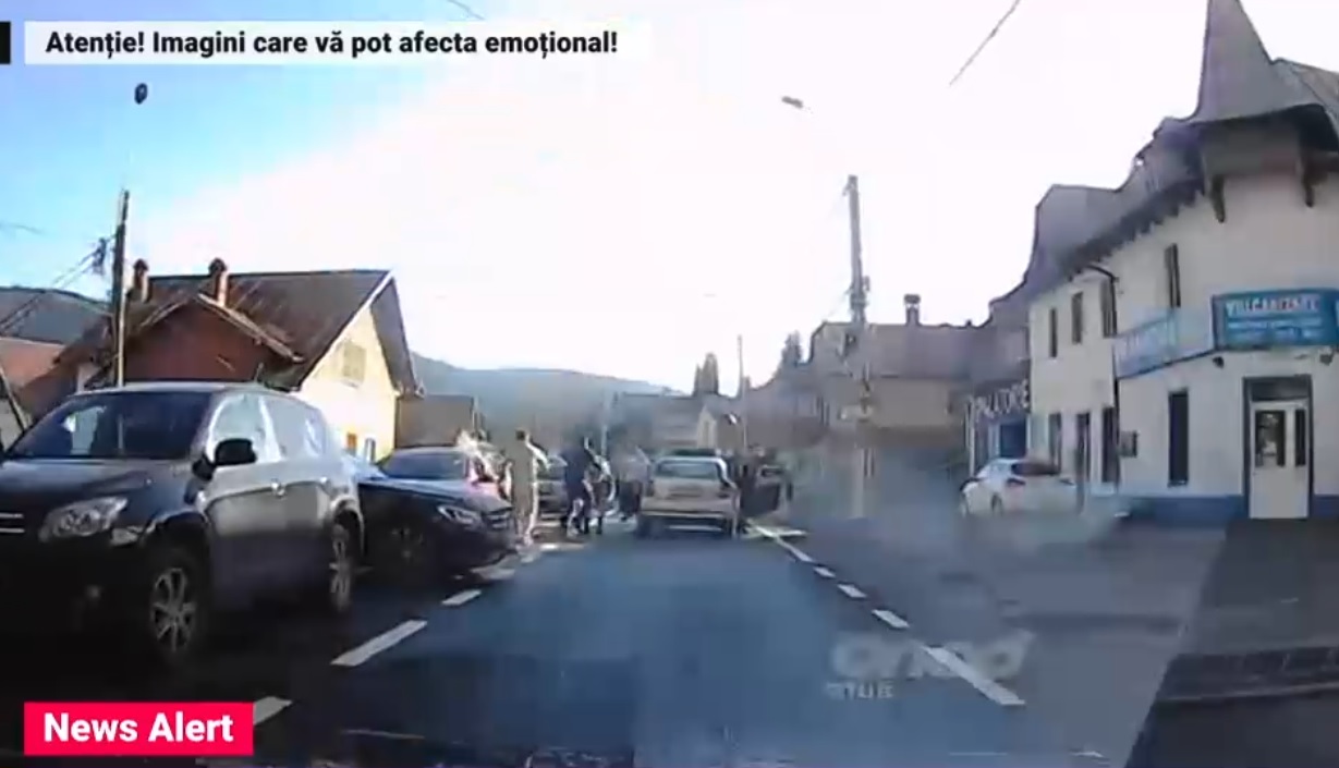 Bătaie în trafic pe DN1, în mijlocul aglomerației de mașini de pe Valea Prahovei
