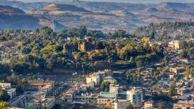 vedere dintr-un oraș etiopian