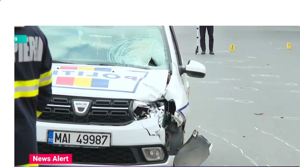 Polițistul care a lovit mortal o fată de 13 ani nu se afla în misiune în momentul accidentului. Avea pornite doar semnalele luminoase