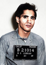 1969 , 23 may , CALIFORNIA , USA : The Palestinian born Jordanian citizen SIRHAN SIRHAN ( Sirhan Bishara Sirhan , born in 1944 ), Police Department mug shot at San Quentin State Prison, the killer who murdered the Senator ROBERT KENNEDY the day June 5, 19