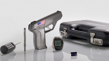 Amatrix iP1 gun only fires if the user is wearing the accessory watch - Feb 2014