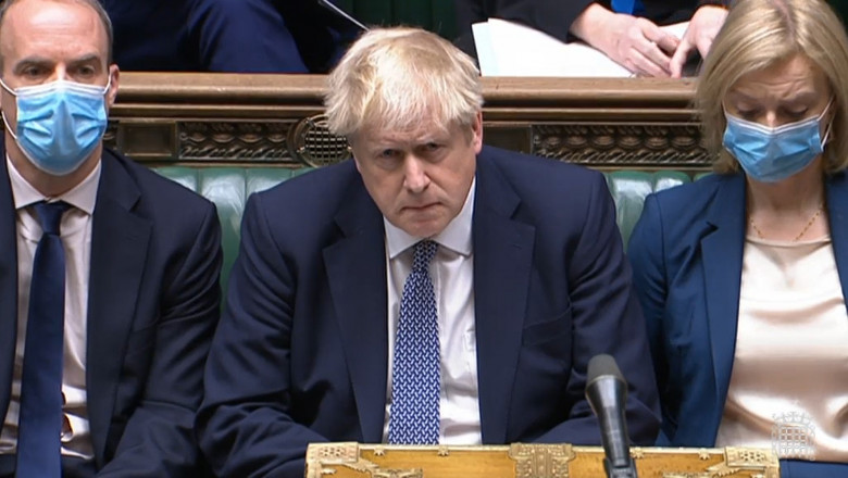 Premierul britanic Boris Johnson, in parlament