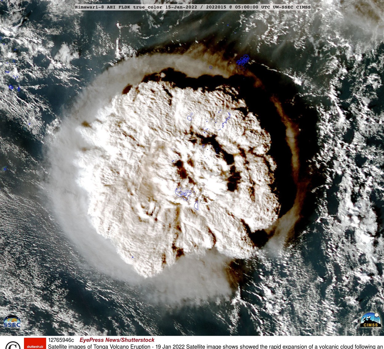Erupția vulcanică subacvatică din Tonga