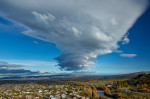 Historic township of Clyde in autumn, Central Otago, South Island, New Zealand