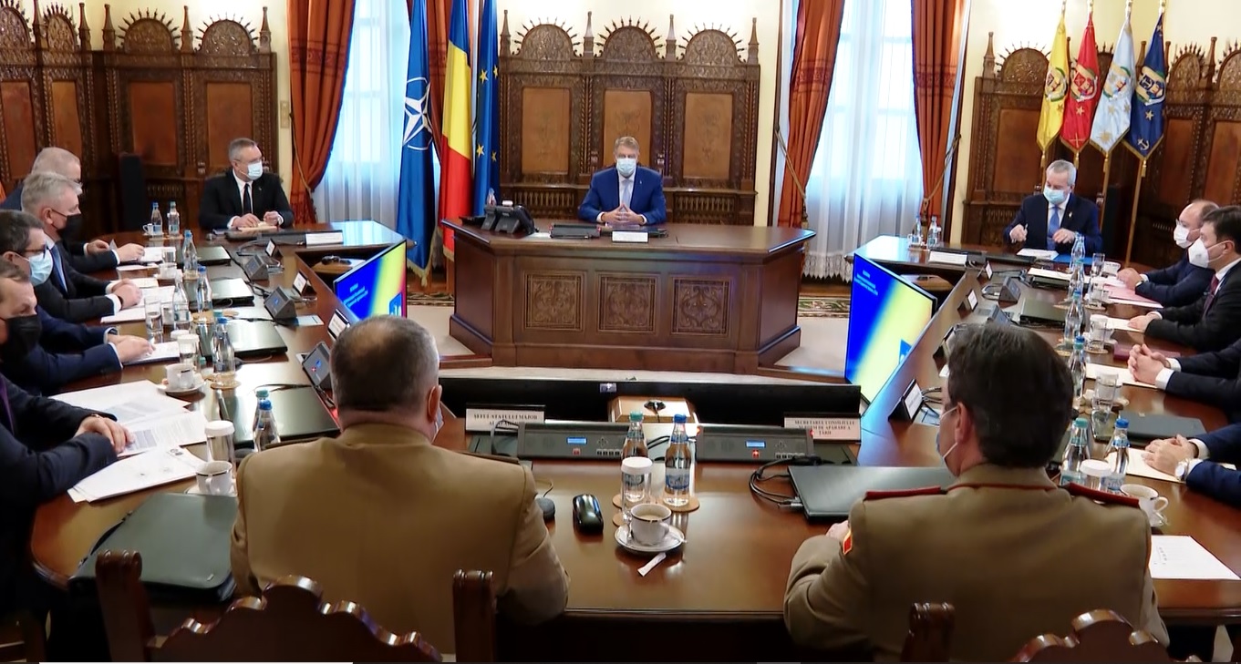 A început ședința CSAT despre Rusia. Este analizată situația de securitate din Zona Mării Negre și de pe Flancul Estic