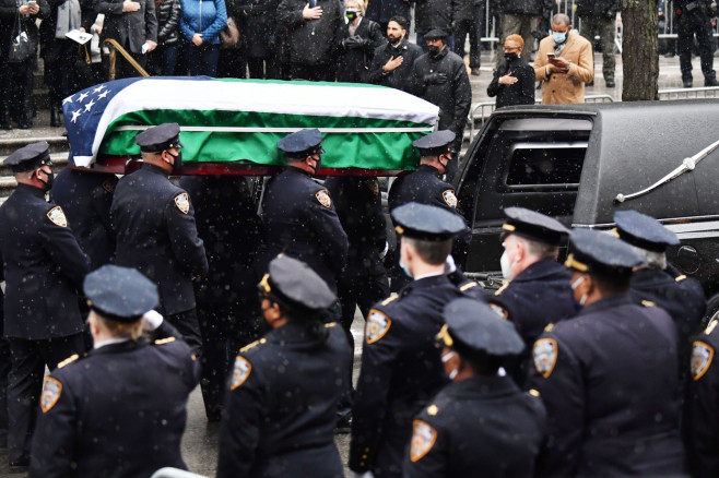 Funeral of NYPD Officer Jason Rivera, St. Patrick's Cathedral, New York, USA - 28 Jan 2022