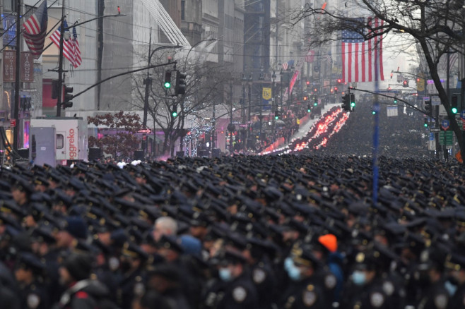 Funeral of NYPD Officer Jason Rivera, St. Patrick's Cathedral, New York, USA - 28 Jan 2022