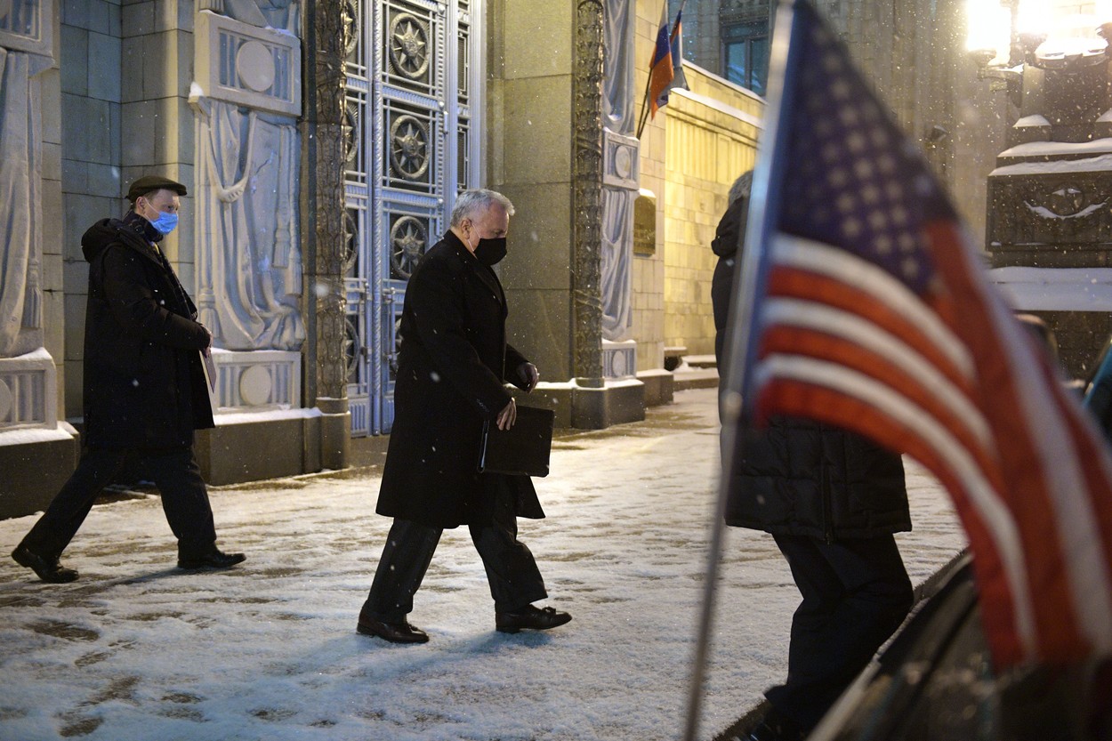 US Ambassador to Russia John Sullivan at the Russian Foreign Ministry.