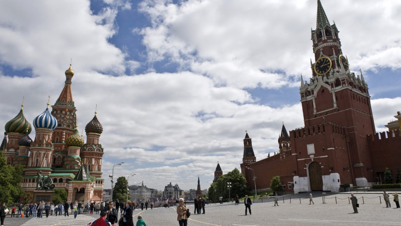 Imagine cu Piața Roșie din Moscova.