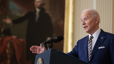 Președintele american Joe Biden în conferința de presă care marchează un an de la preluarea mandatului.