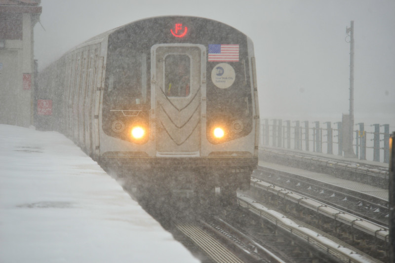 Nor'easter Storm Hits New York City, United States - 29 Jan 2022