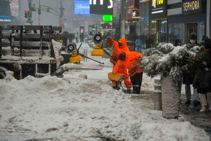 Nor'easter Storm Hits New York City, United States - 29 Jan 2022