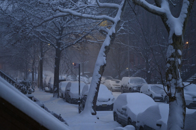 Nor'easter Snow Storm hits New York City, New York, USA - 29 Jan 2022