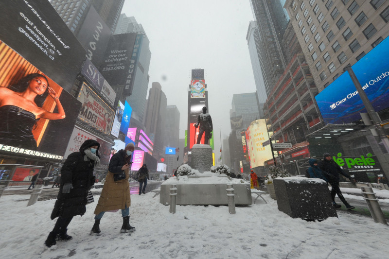 Nor'easter Storm Hits New York City, United States - 29 Jan 2022