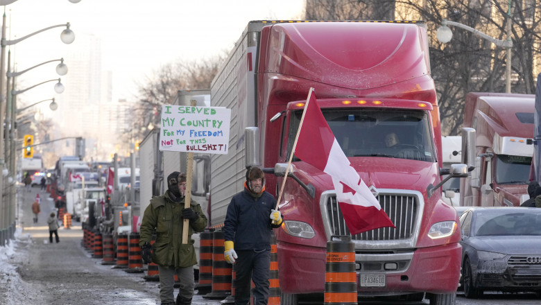 Trucker Protest, Ottawa, Canada - 29 Jan 2022