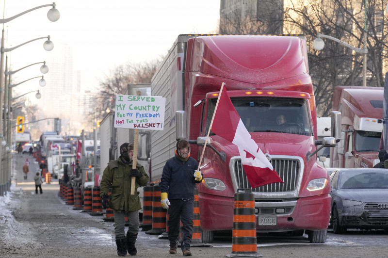 Trucker Protest, Ottawa, Canada - 29 Jan 2022