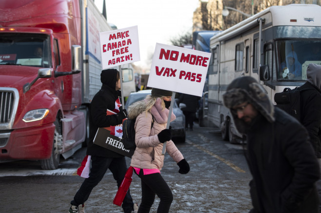 Trucker Protest, Ottawa, Can - 29 Jan 2022