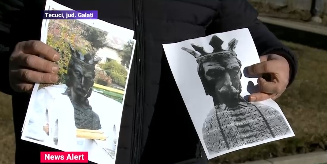 O statuie de 1,5 tone a domnitorului Ștefan cel Mare a dispărut în mod misterios dintr-un depozit al Primăriei Tecuci