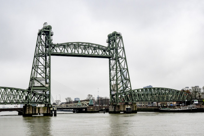 The De Hef bridge in Rotterdam, Netherlands - 03 Feb 2022