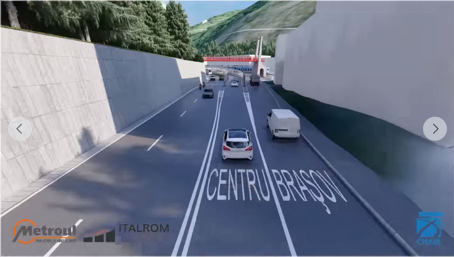 Cum arată pasajele din Sinaia, care ar urma să fie gata în 2023. Șoferii care vin de la Brașov spre București vor merge în linie dreptă