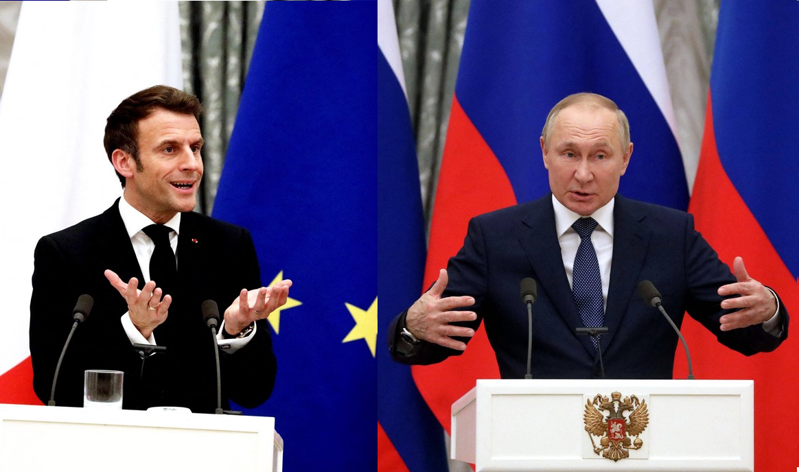 Politico: Macron a intrat în bârlogul ursului și a ieșit sfâșiat. Putin a pus tunurile pe NATO la întâlnirea cu președintele Franței