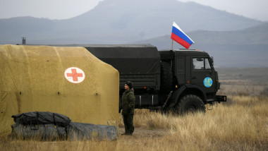 Spital de campanie și vehicul de transport al armatei ruse
