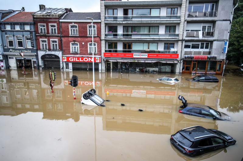 Flooding in Liege, Belgium - 15 Jul 2021