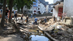 German Chancellor Merkel visits flood affected areas, North Rhine Westphalia, Germany - 20 Jul 2021