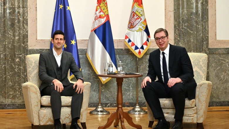 Djokovic s-a întâlnit cu preşedintele Serbiei.